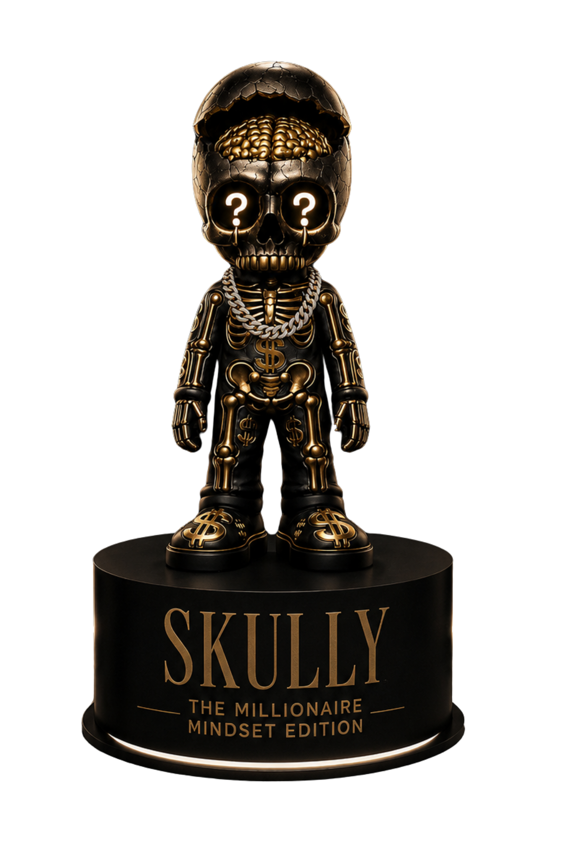 Millionaire Skully Figurine
