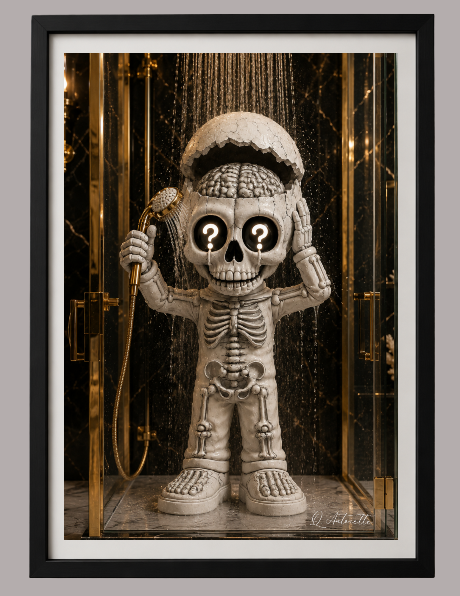 3pc Restroom Occupied Skully
