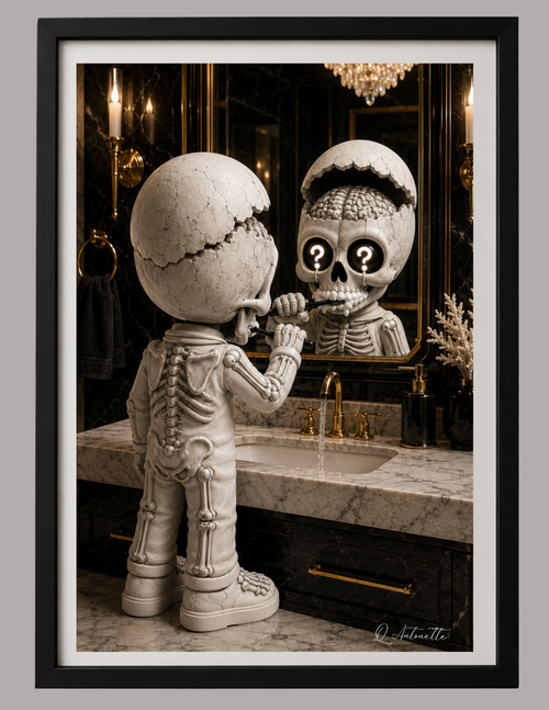 3pc Restroom Occupied Skully