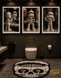 3pc Restroom Occupied Skully